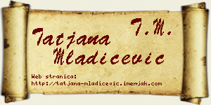Tatjana Mladićević vizit kartica